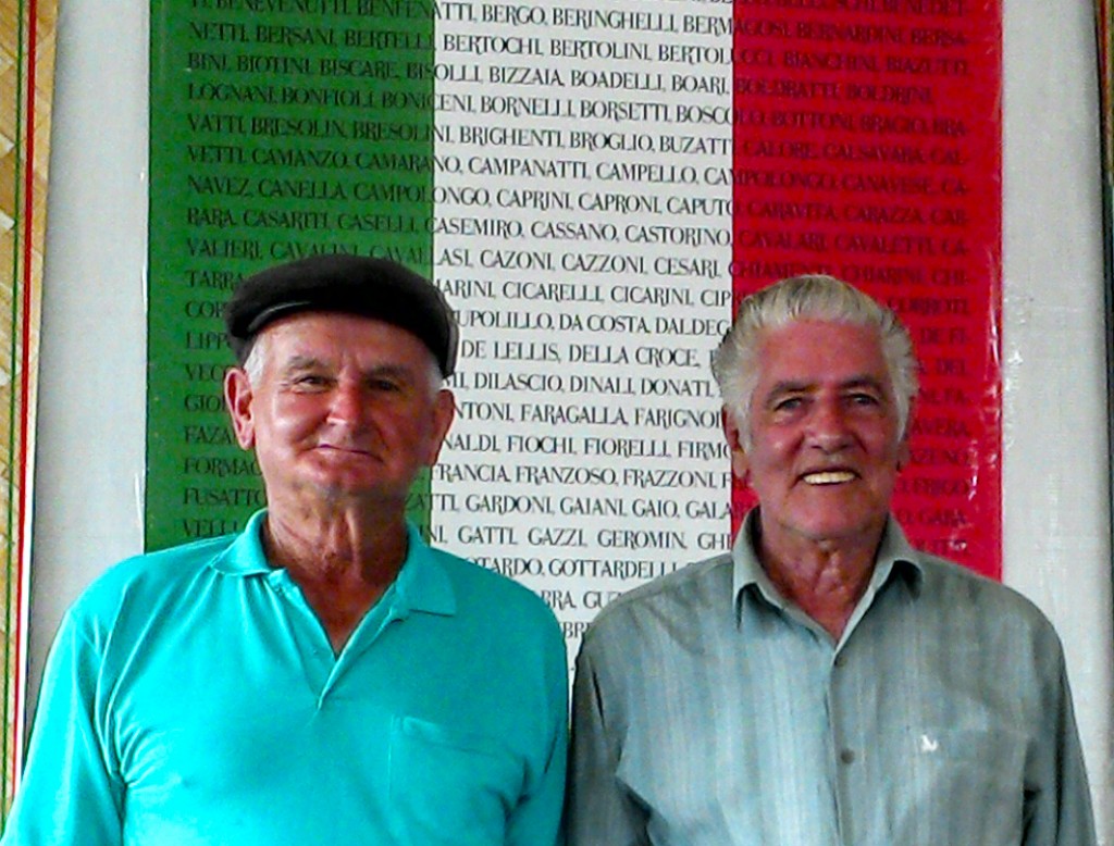 João Longati (à esquerda) e Hildo Giarola: netos de italianos e amigos desde a infância