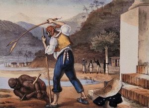 Pintura de Jean-Baptiste Debret sobre a escravidão.FOTO:Reprodução