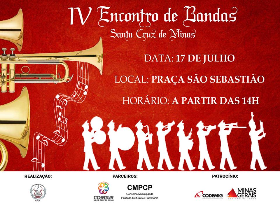 Quarta edição do Encontro de Bandas de Santa Cruz de Minas traz novidades