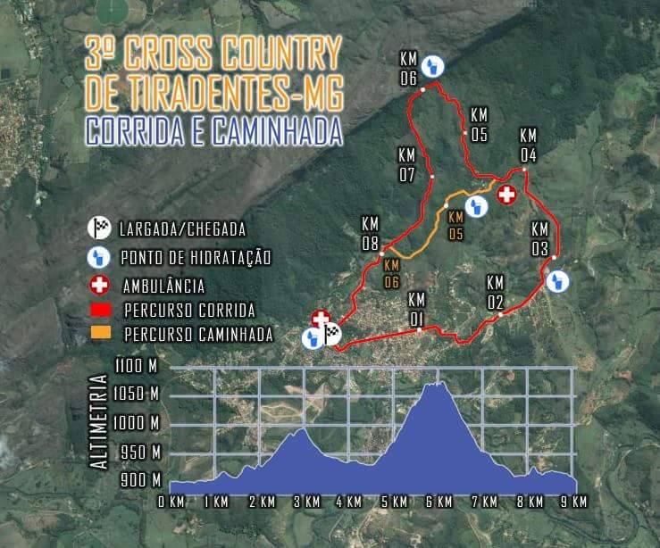3º Cross Country de Tiradentes: caminhada, corrida e natureza