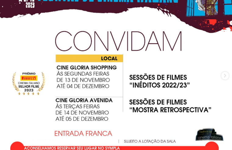 Itália, cinema, play! Festival de Cinema Italiano acontece no Brasil com mostra gratuita nos cinemas