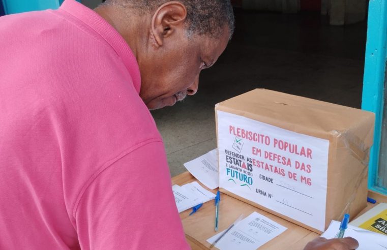 Plebiscito Popular contra a privatização das estatais recolhe votos em São João del-Rei
