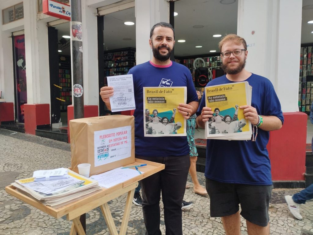 Urna no Calçadão de São João del-Rei.
